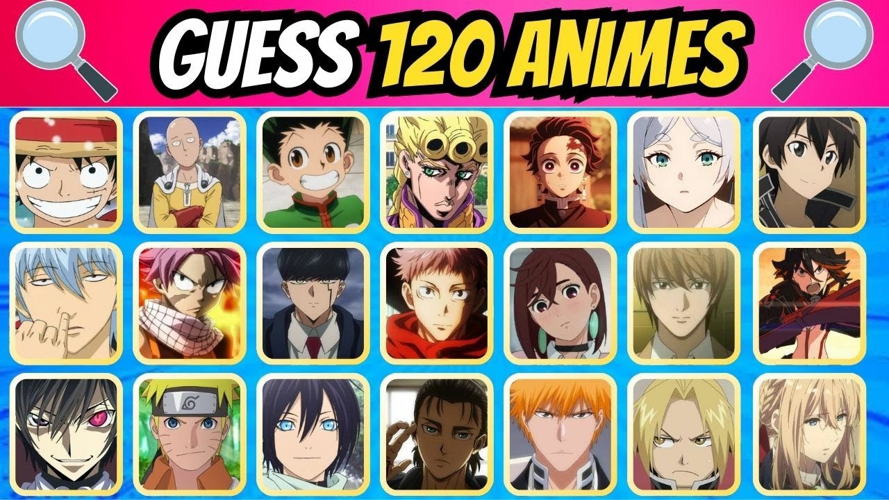 GUESS THE ANIME BY ITS PROTAGONIST 🔥 | 120 Characters 120 Animes #animequiz