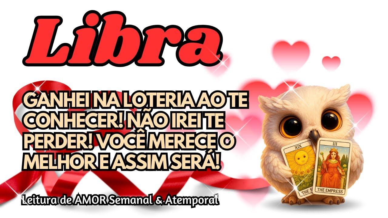 ♎ LIBRA 💞 GANHEI NA LOTERIA AO TE CONHECER! NÃO IREI TE PERDER! VOCÊ MERECE O MELHOR E ASSIM SERÁ!
