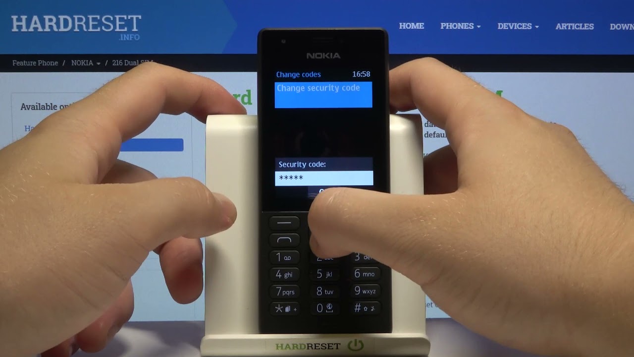 Какой код безопасности на телефонах Nokia?