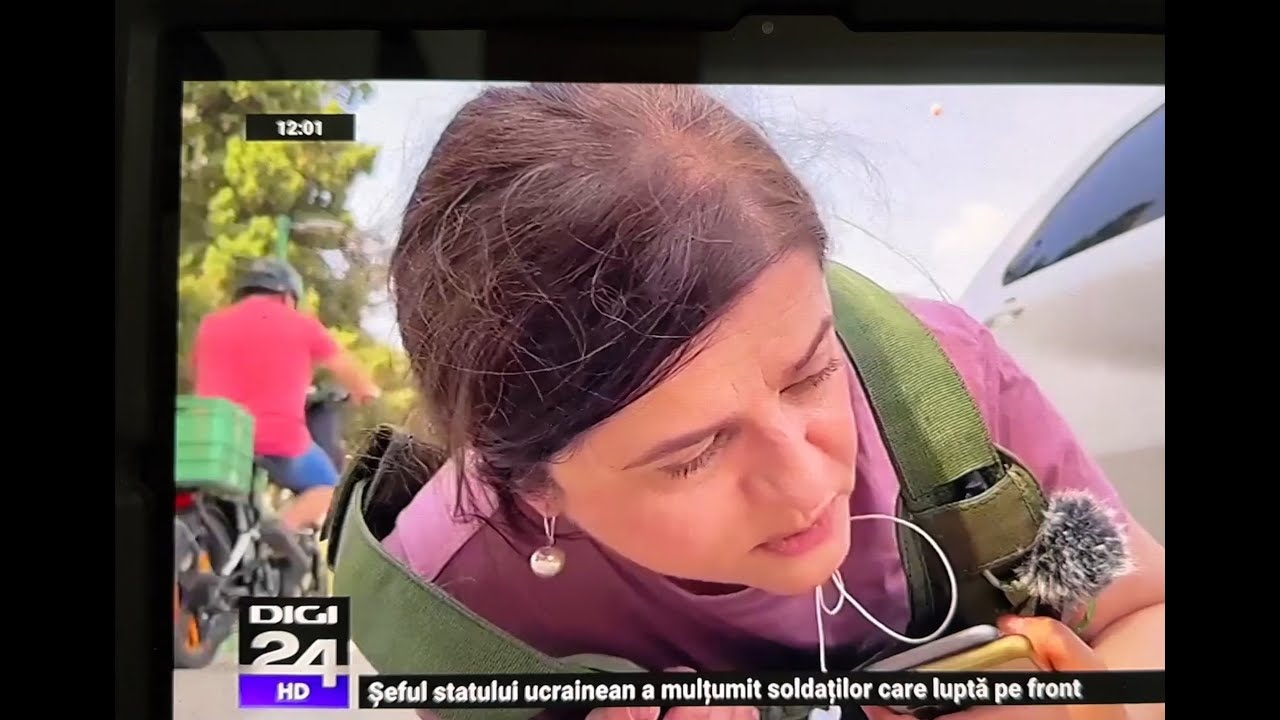 Fake news la Digi24. Cristina Cileacu s-a aruncat pe burta in Israel simuland un atac cu bombe Hamas