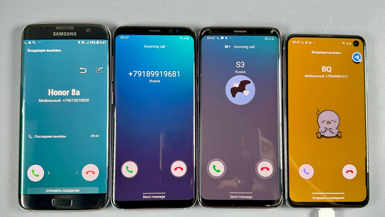 Incoming Calls American Phone Samsung Galaxy S7 + S8 + S9 + S10e