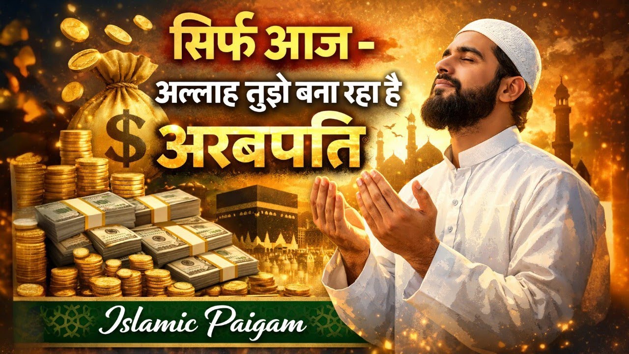 ✅09/02/2026 सिर्फ आज - अल्लाह तुझे बना रहा है अरबपति | islamic paigam #islamicreminder #amin