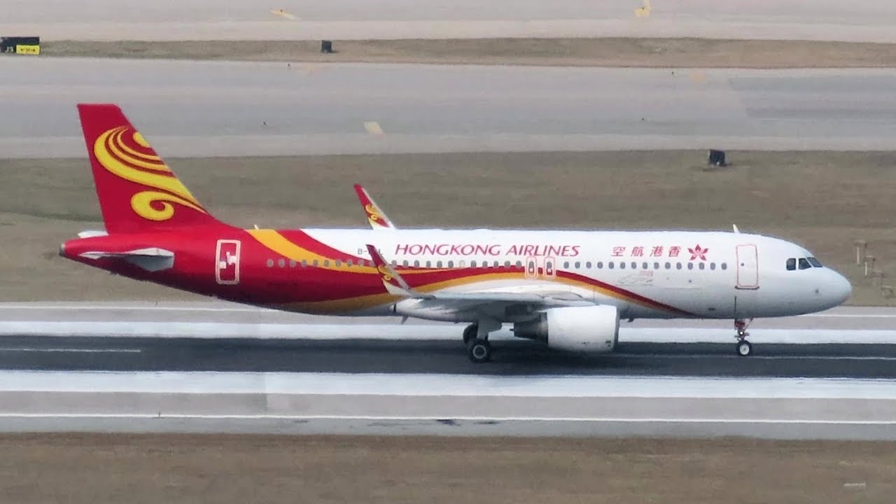 Hong Kong Airlines Airbus A320 [HKG ✈ KIX] take off from Hong Kong Airport (Feb 24, 2025)