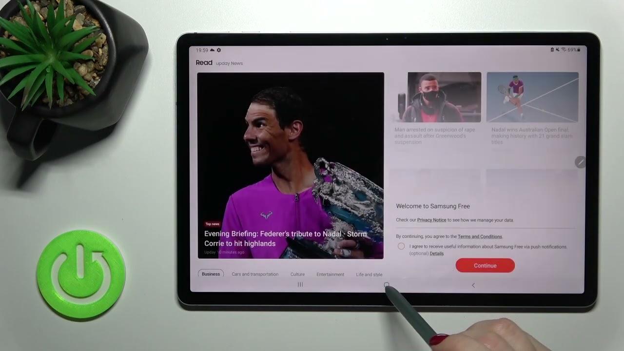 How to Enable Google Feed on Samsung Galaxy TAB S7 FE &ndash; Disable Google Feed