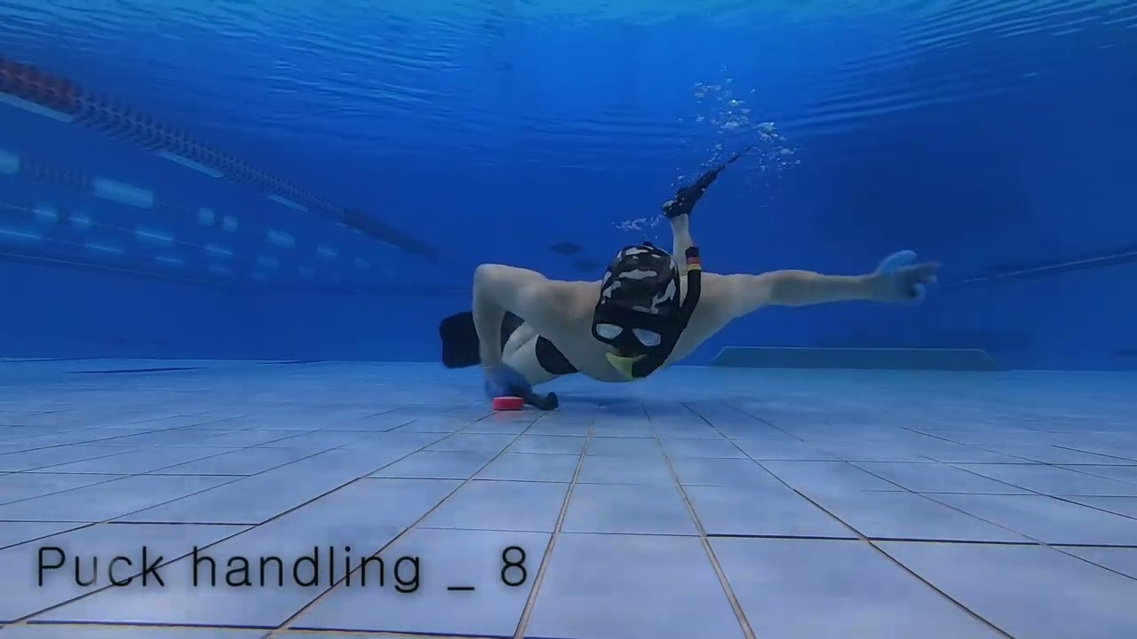 수중하키 스킬 - UWH puck handling - Tictac , Figure 8
