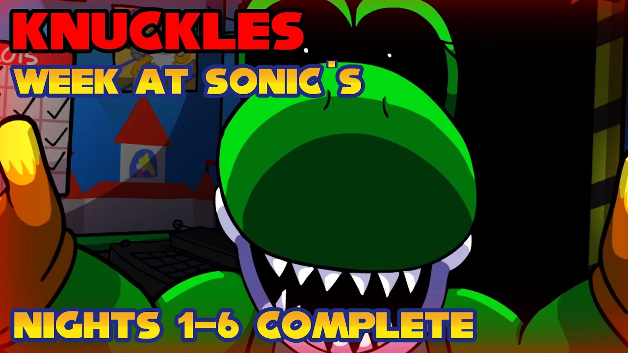 Knuckles' Week At Sonic's | Nights 1-6 COMPLETE [FNAF Fan Games 2026]