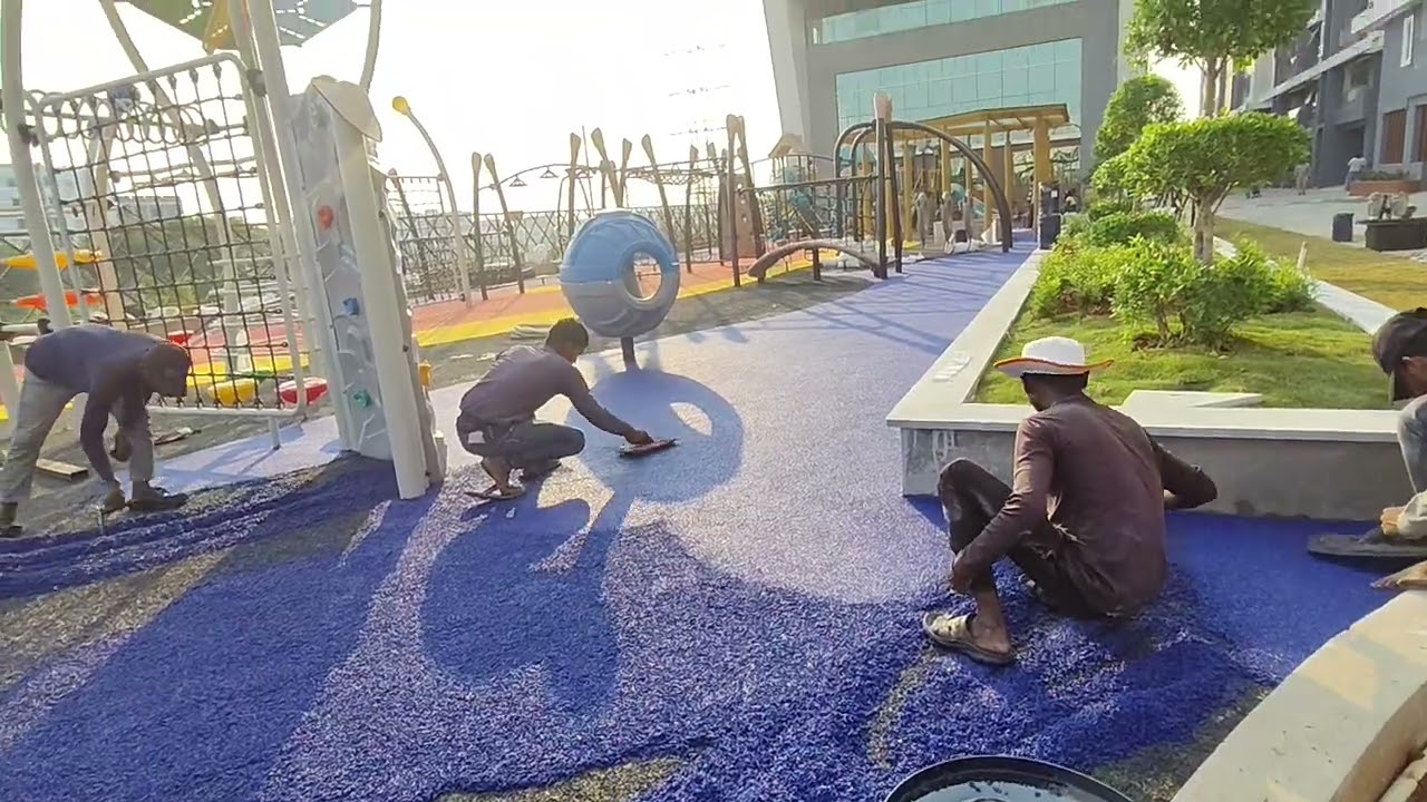 Kids Play Area Safe Flooring 😍 | Rubber Mat Making Process