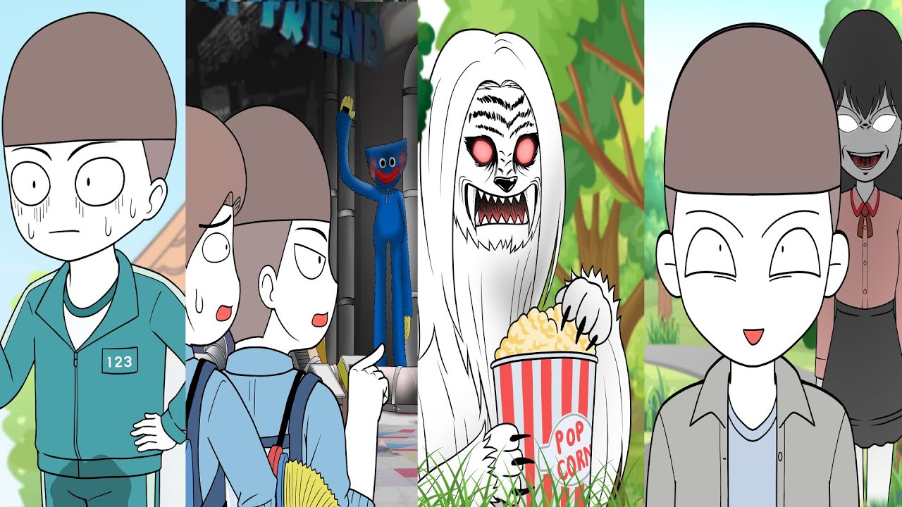 오징어 게임/허기워기/장산범/포항 귀신 퇴치법 (병맛툰 모음집) | 갓쇼툰