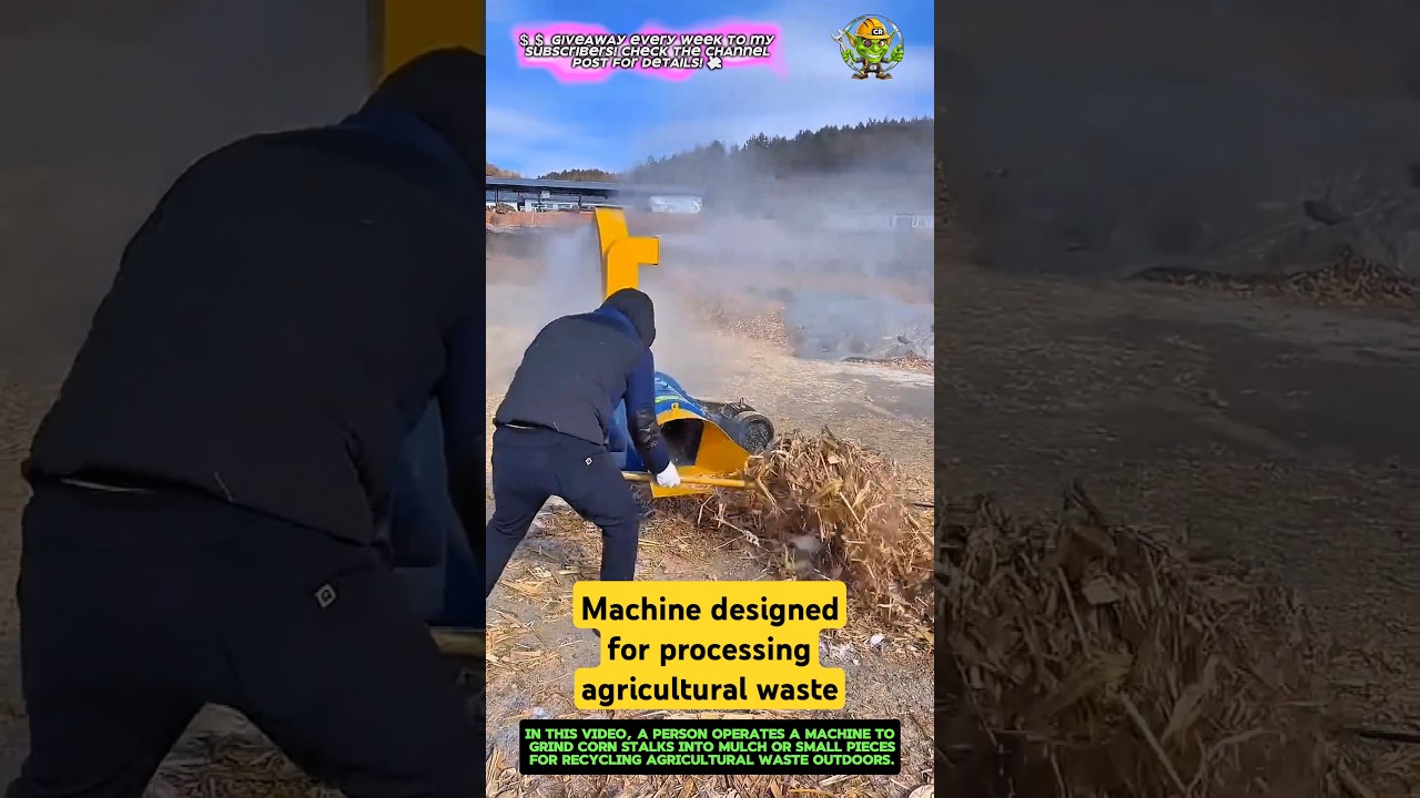 Machine designed for processing agricultural waste