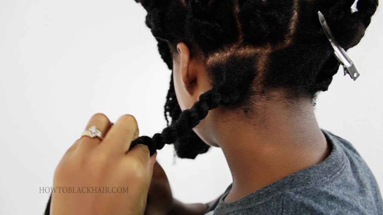 Havana Twists: How To Rope Twist The Back Of Your Own Head Tutorial Part 4