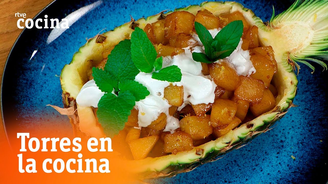 Cómo hacer piña flambeada - Torres en la Cocina | RTVE Cocina