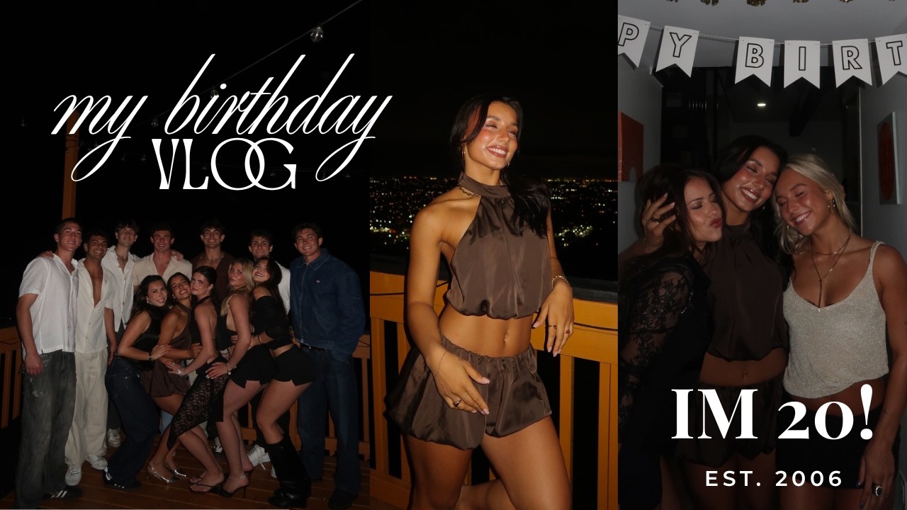 WELCOME TO MY TWENTIES: my 20th birthday vlog!