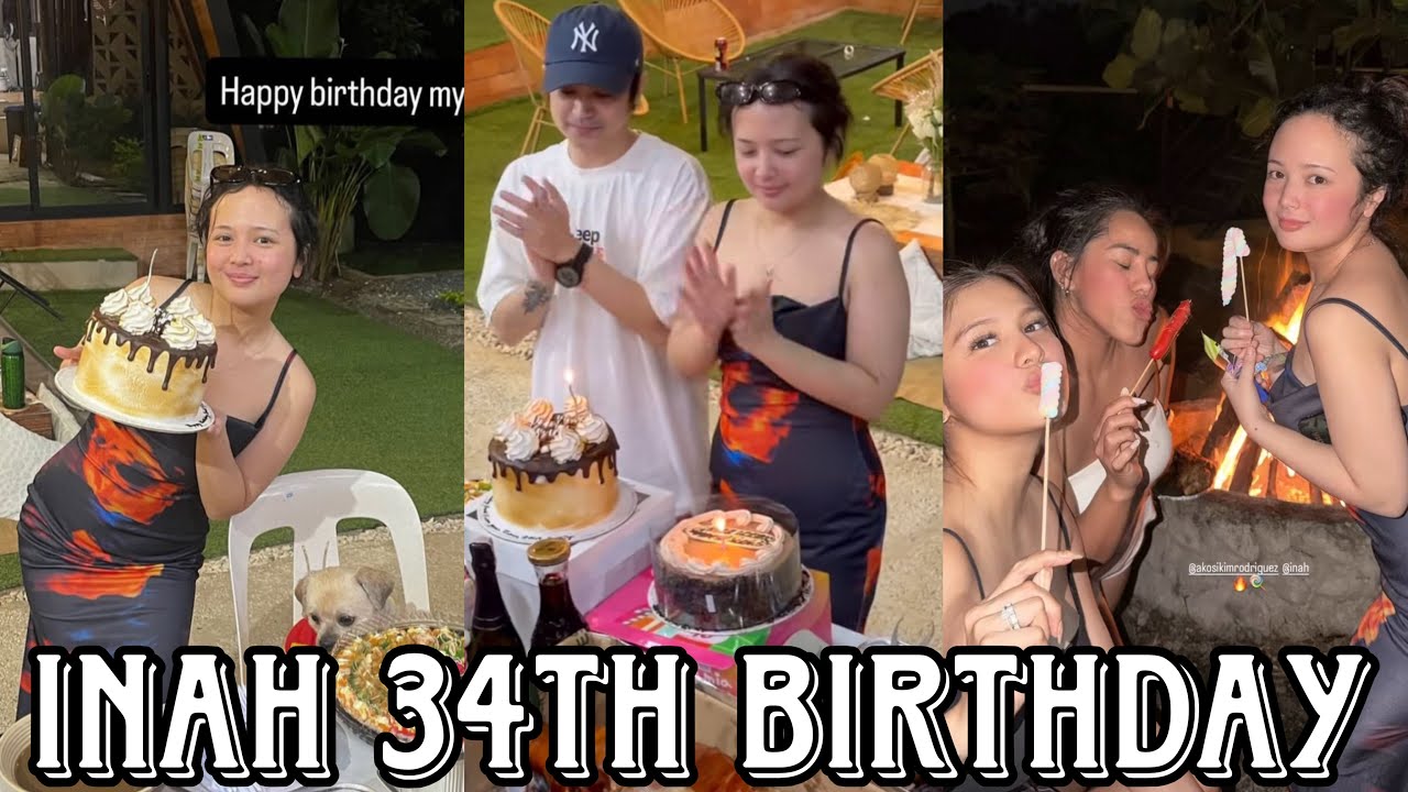 INAH DE BELEN 34TH BIRTHDAY CELEBRATION ANG SAYA KASAMA SI JAKE VARGAS AT KIM RODRIGUES