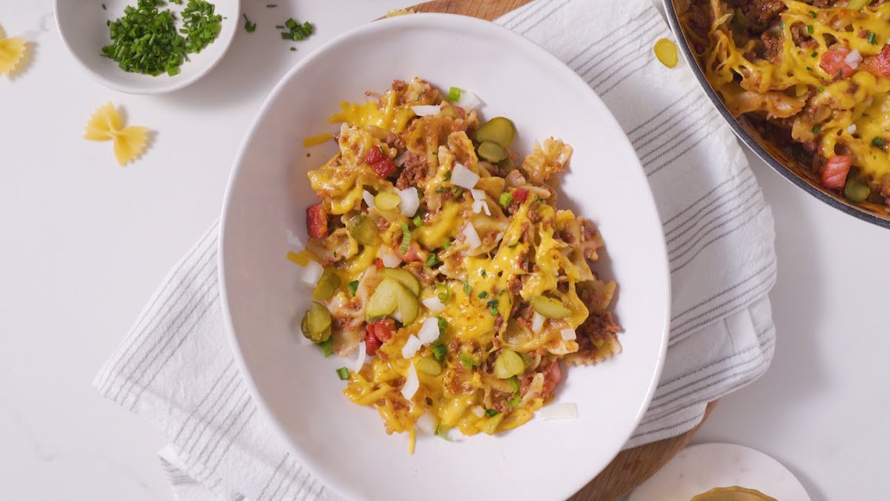 One-Pot Cheeseburger Pasta Bake