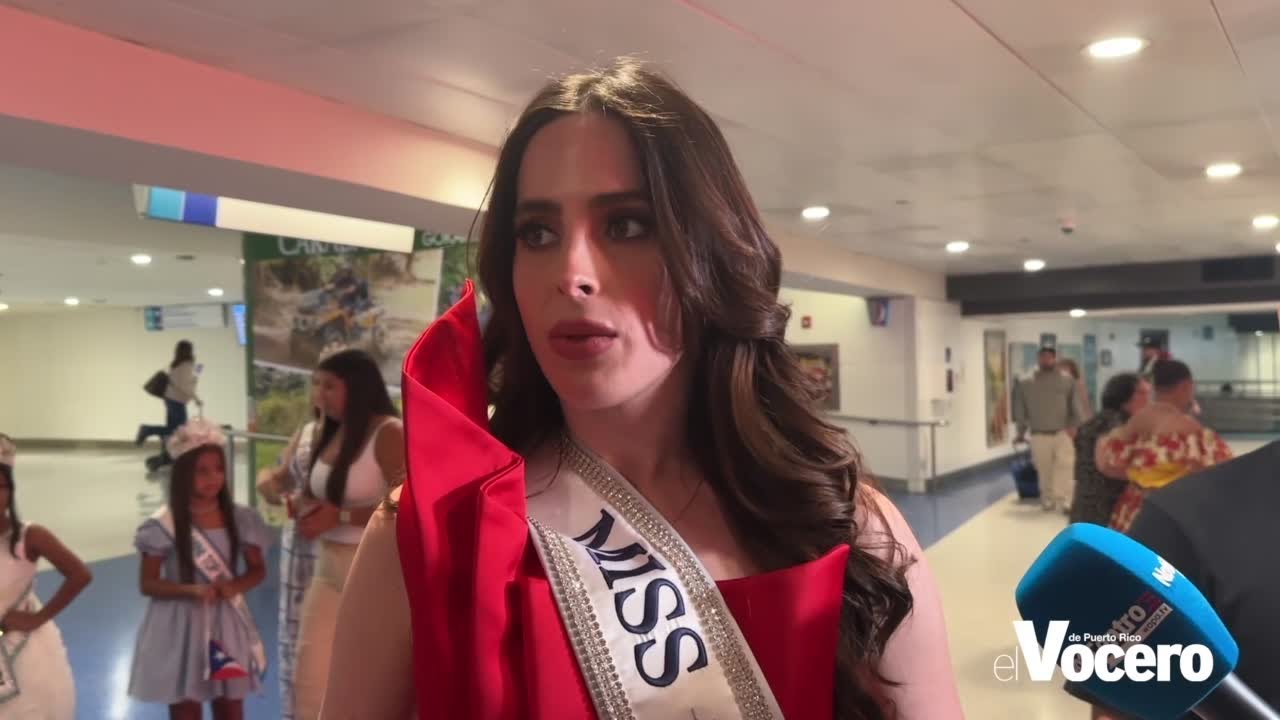 Fátima Bosch, Miss Universe, llega a suelo boricua