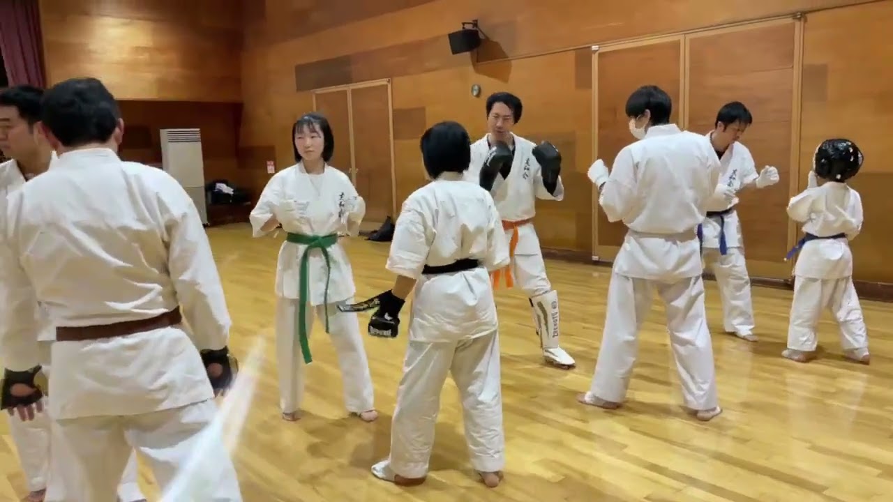 空手倶楽部友和会 240211 練習風景 鶴見スポーツセンター