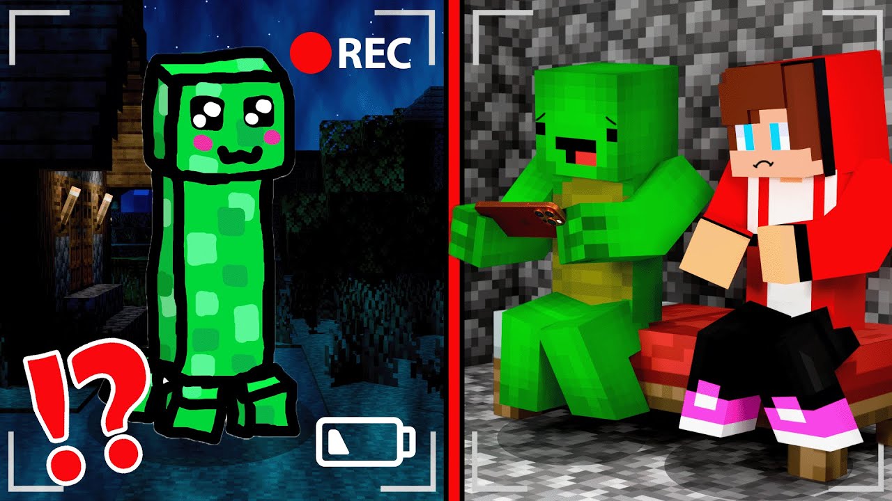 JJ and Mikey Saw Creeper stole a house on The Cameras - Maizen