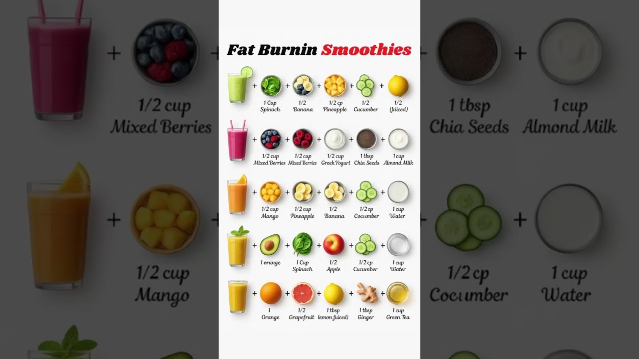 Fat Burning Smoothies - Weight Loss Drinks
