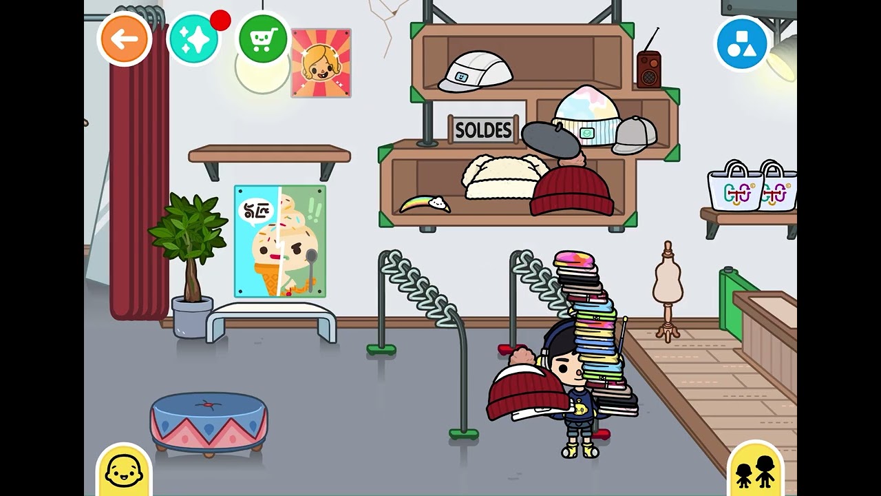 Shopping for Cute Clothes in Toca Boca! 🎀🎀