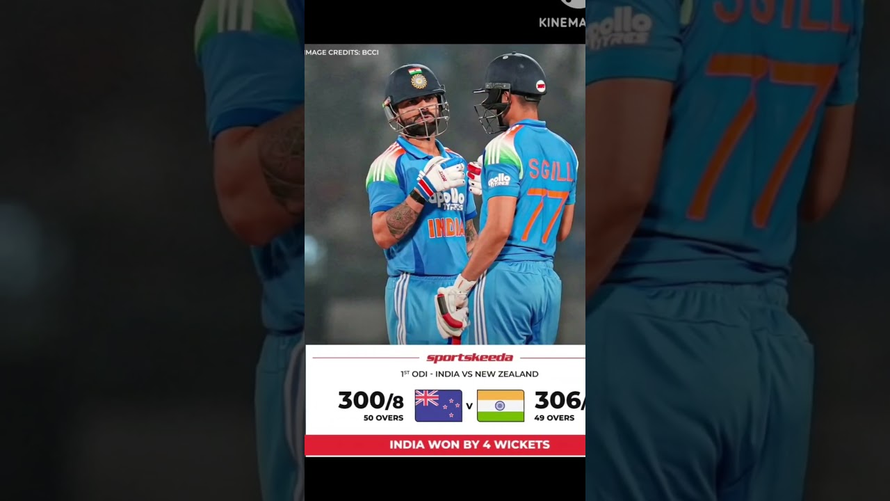 IND Vs NZ Match Highlights points 