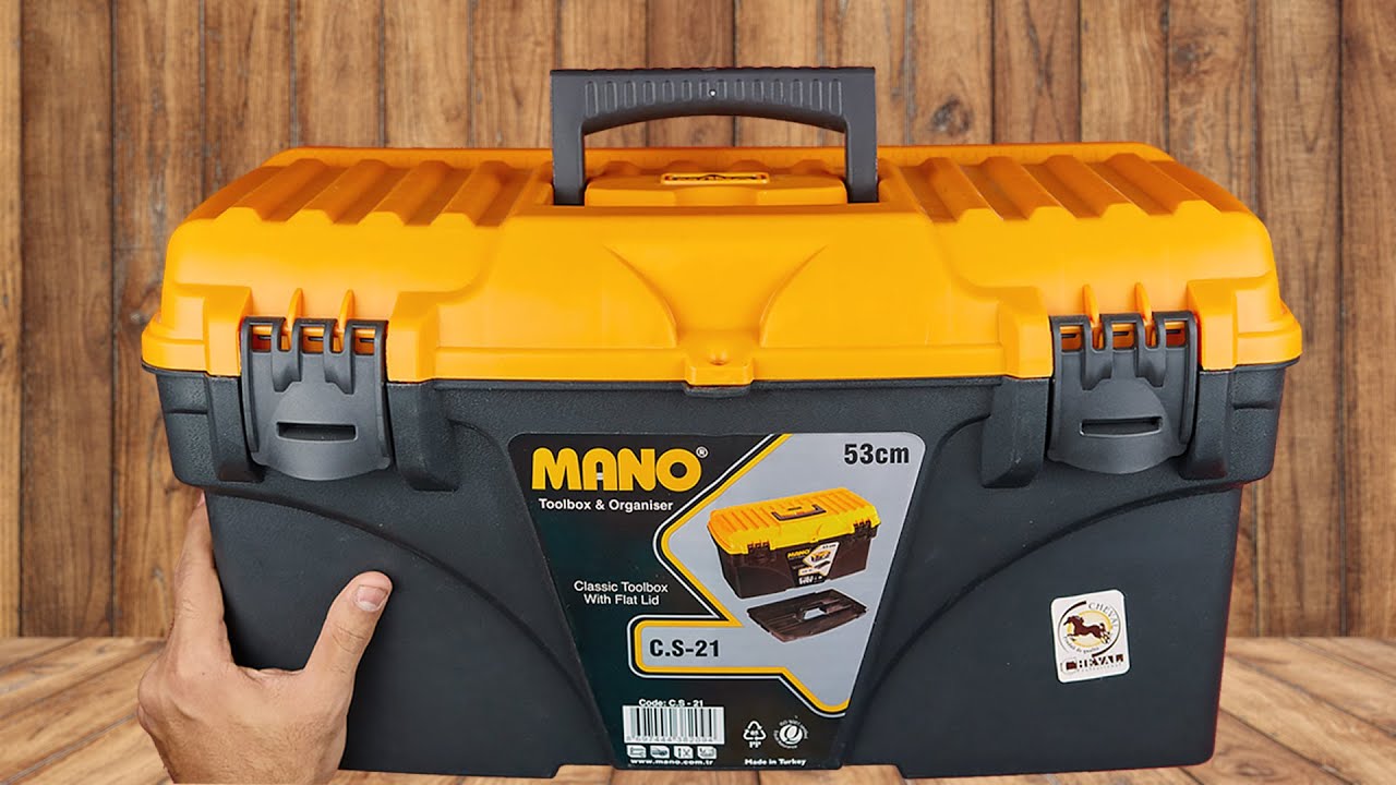 افضل صندوق عدة تركي 53cm .. ل اعمال ( الكهرباء & سباكة & صيد & سيارات & ..الخ ) MANO TOOLBOX