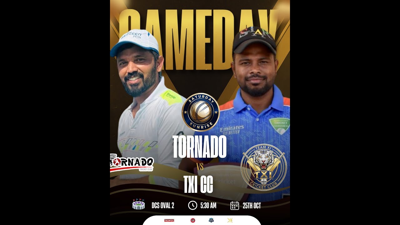 Tornado Cricket Club UAE vs TXI Cricket Club | DCS YOUSELECTS ARENA