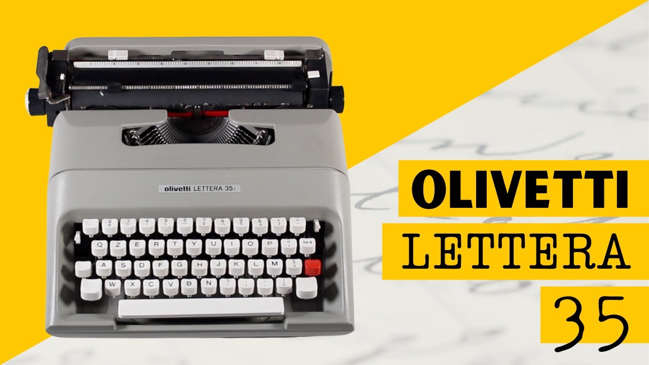 Olivetti Lettera 35 | Come si usa una macchina da scrivere