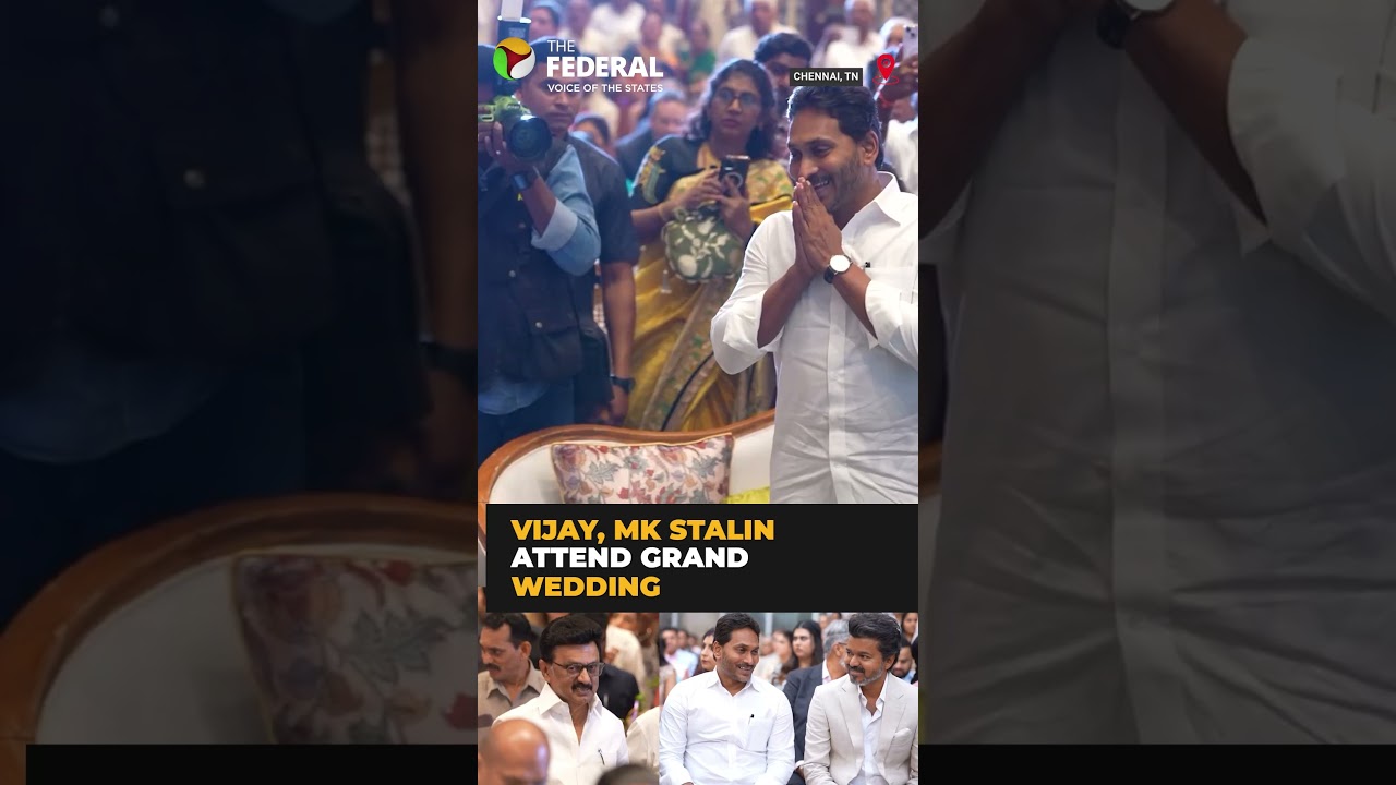 Vijay, MK Stalin attend Sunil Reddy's star-studded wedding in Chennai | #shorts