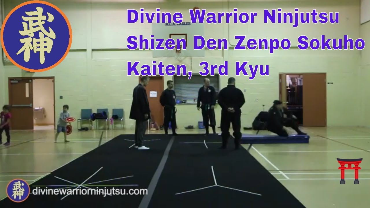 Ninjutsu, 3rd Kyu, part 19 - Shizen Den Zenpo Sokuho Kaiten