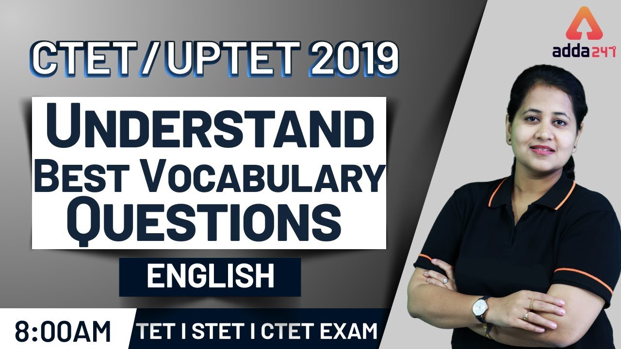 UPTET 2019 | English | Understand Best Vocabulary Questions