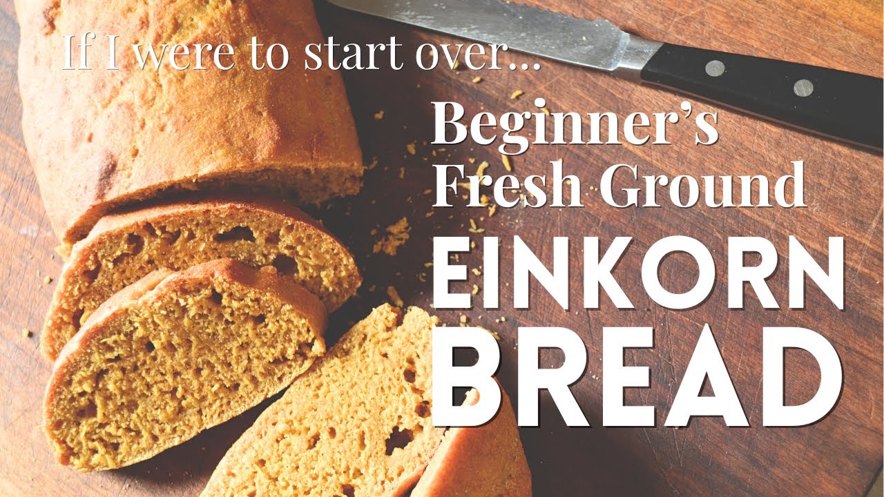Beginner Whole Wheat Einkorn Bread | Einkorn Sourdough Bread | Fresh Ground Flour | Einkorn Baking
