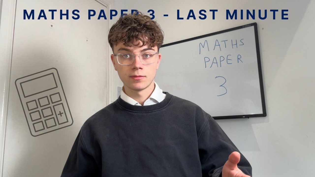 Watch This Video Before GCSE Maths Paper 3 | One Final Push
