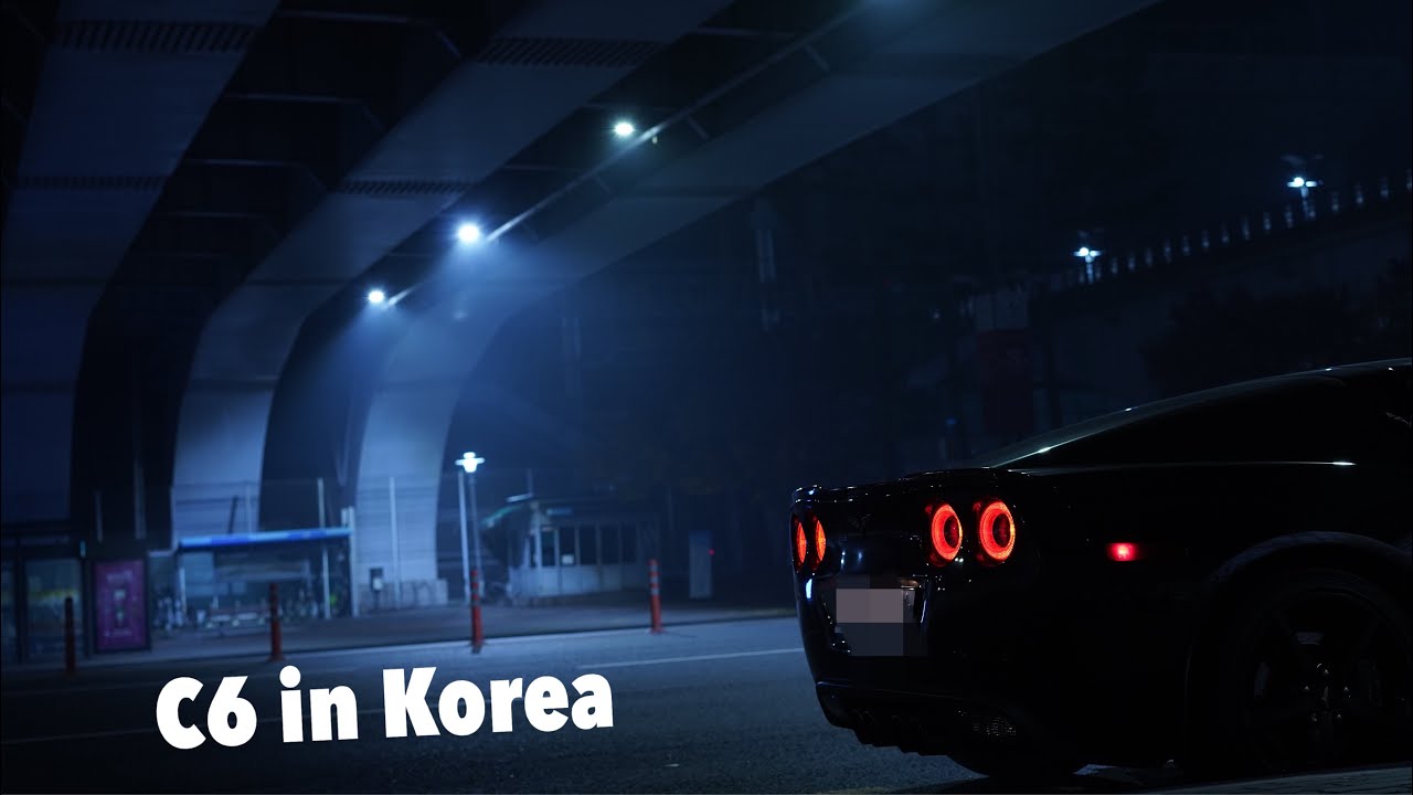 Chevy Corvette C6 Night ride (v8! v8! v8!) Cinematic 4k