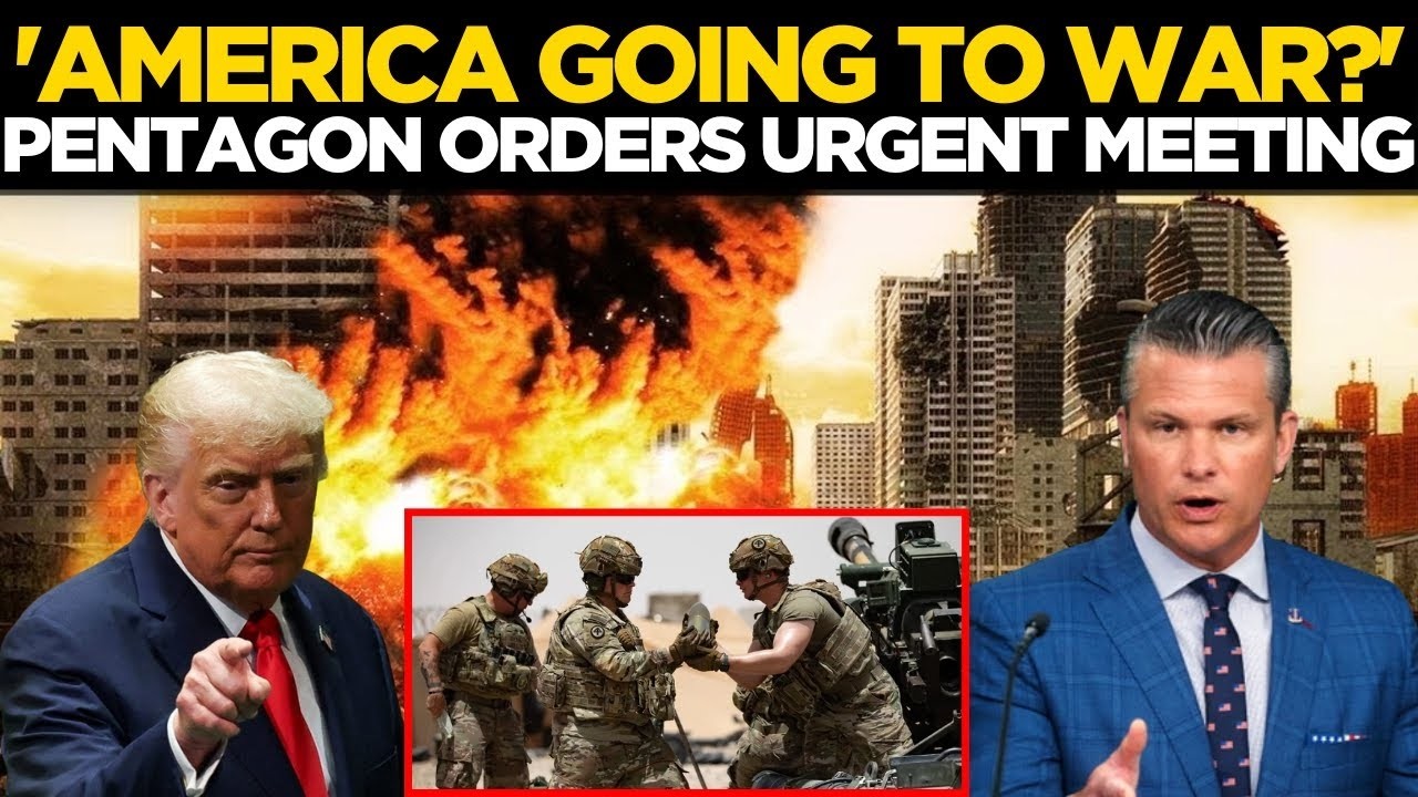 LIVE | US Troops Preparing For WW3? Hegseth Orders Urgent Meeting Of Generals, Admirals | Trump