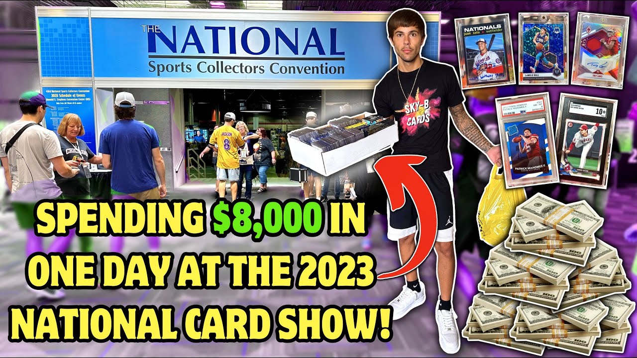 *FINDING INSANE DEALS AT THE NATIONAL CARD SHOW!🔥 I SPENT OVER $8,000+ ON THE LAST DAY!🤑