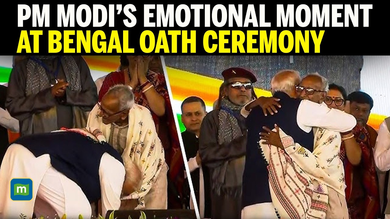 PM Modi Seeks Blessings from 98-Year-Old BJP Veteran at Suvendu&rsquo;s Swearing-In