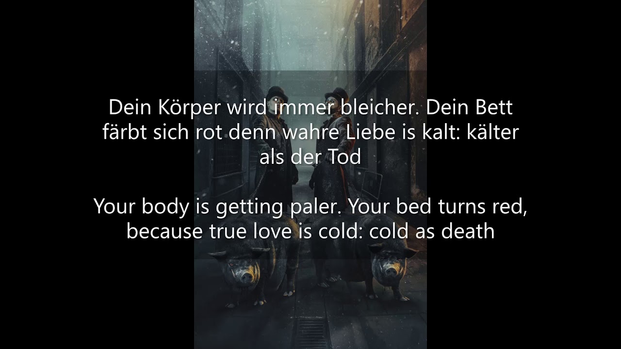Die Kreatur- Kälter als der Tod lyrics with English translation