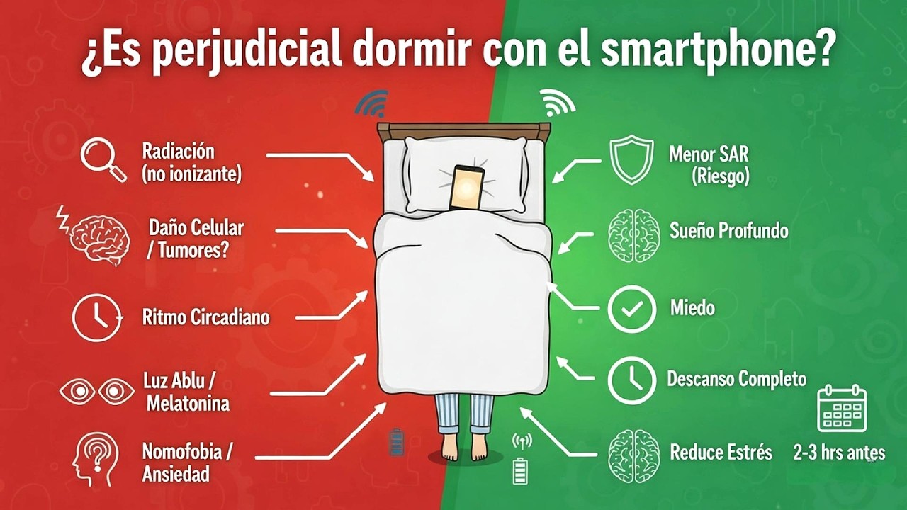¿Es perjudicial dormir con el smartphone?