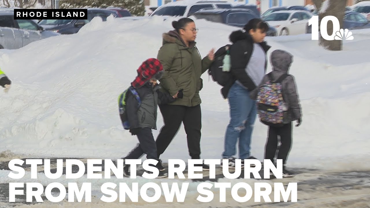 Students return to school following snow storm