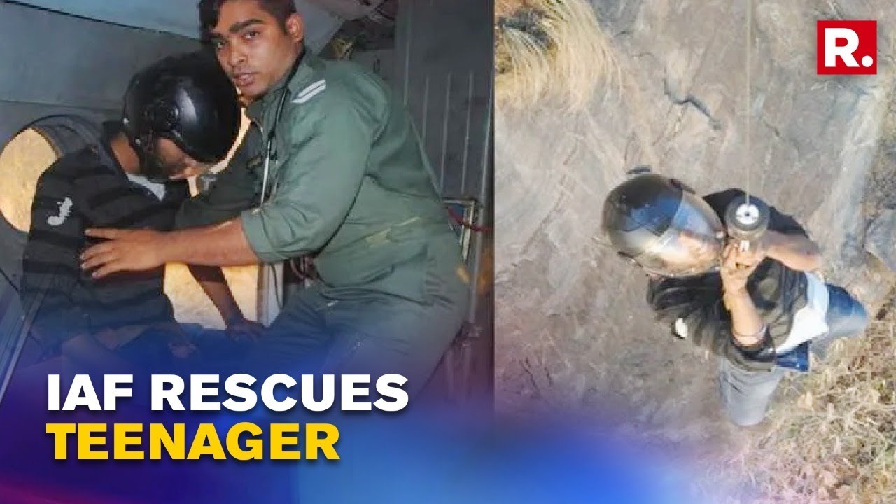 Karnataka: IAF, Police Rescue 19-year-old Trekker Trapped At Nandi Hills | Watch