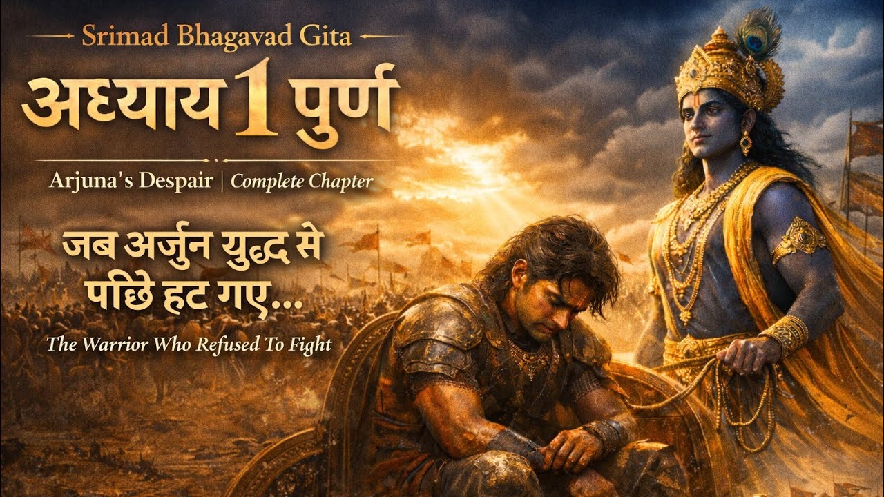 Arjuna Denies War | Adhyay 1 Complete | Shrimadbhagwat Gita | Sri Krishna | Arjun #mahabharat 