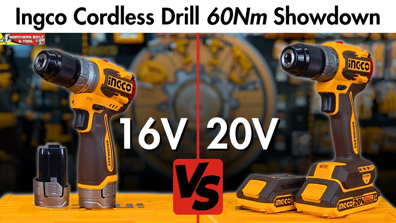 16V better than 20V??? Which one should you buy? Ingco Cordless 60nm Drill - CIDLI16682 vs CDLI20602
