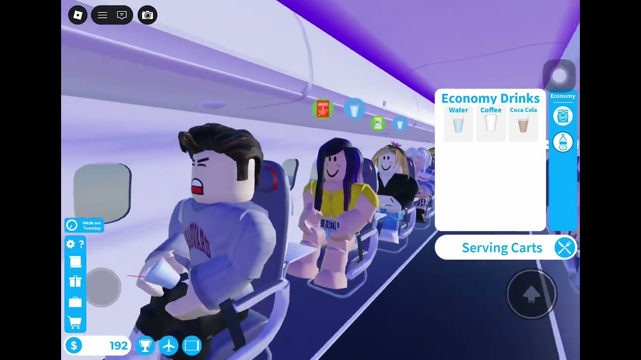 Playing cabin crew simulator on Roblox ✈️✈️✈️✈️