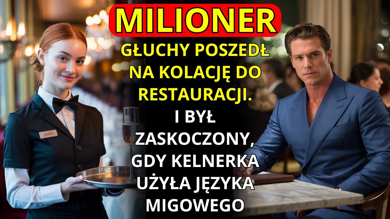 MILIONER GŁUCHY POSZEDŁ NA KOLACJĘ DO RESTAURACJI…I BYŁ ZASKOCZONY GDY KELNERKA UŻYŁA JĘZYKA MIGOWEG