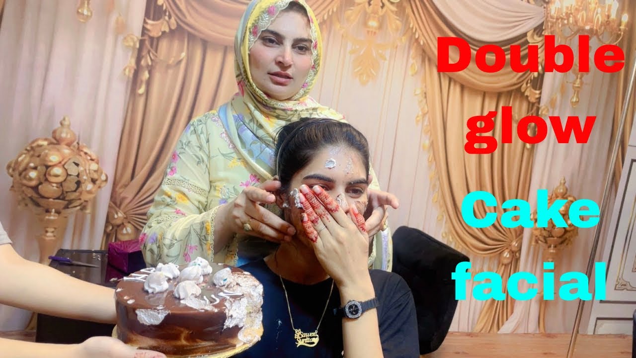 Double glow cake facial | Ayeshas World 