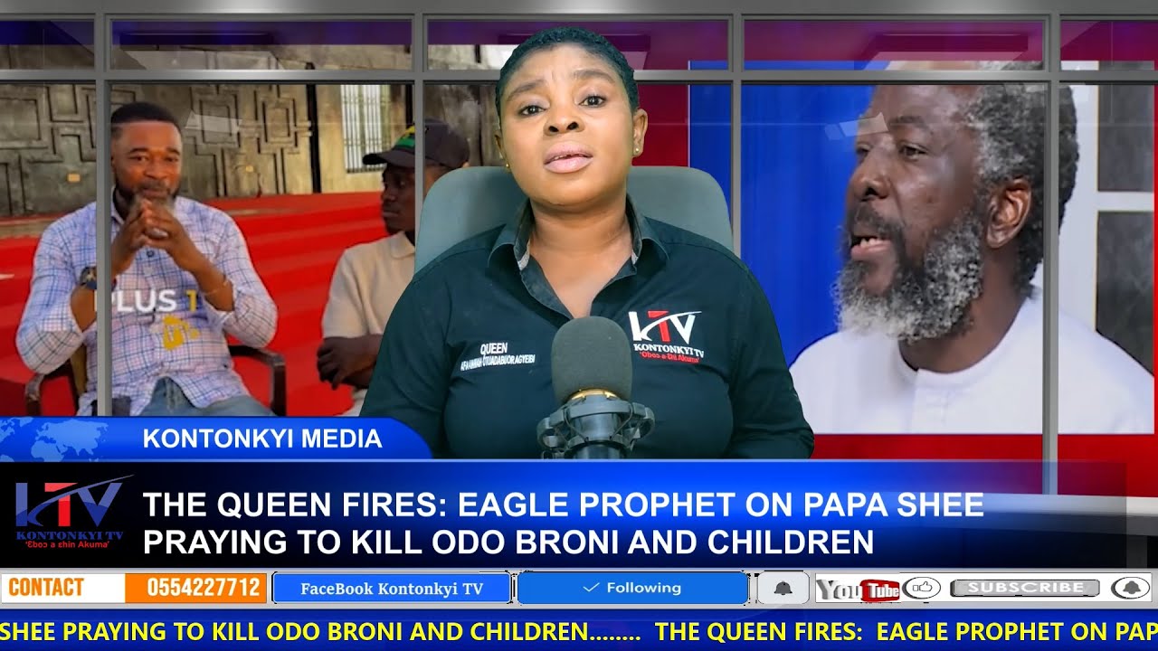MUST WATCH: THE QUEEN FIRES EAGLE PROPHET ON PAPA SHEE PRAYING TO K!LL ODO BRONI & CHILDREN PROPHECY