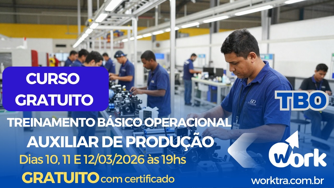 TBO AUXILIAR DE PRODUÇÃO  (TREINAMENTO BÁSICO OPERACIONAL P/ AUXILIAR DE PRODUÇÃO) - 12.03 - FINAL