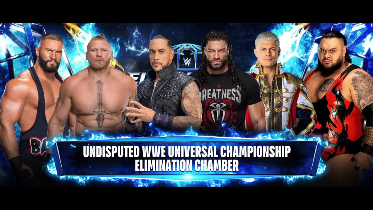 Elimination Chamber Carnage 💀 | Brock Lesnar vs Roman Reigns vs Cody Rhodes..... | WWE 2K PS5 #wwe