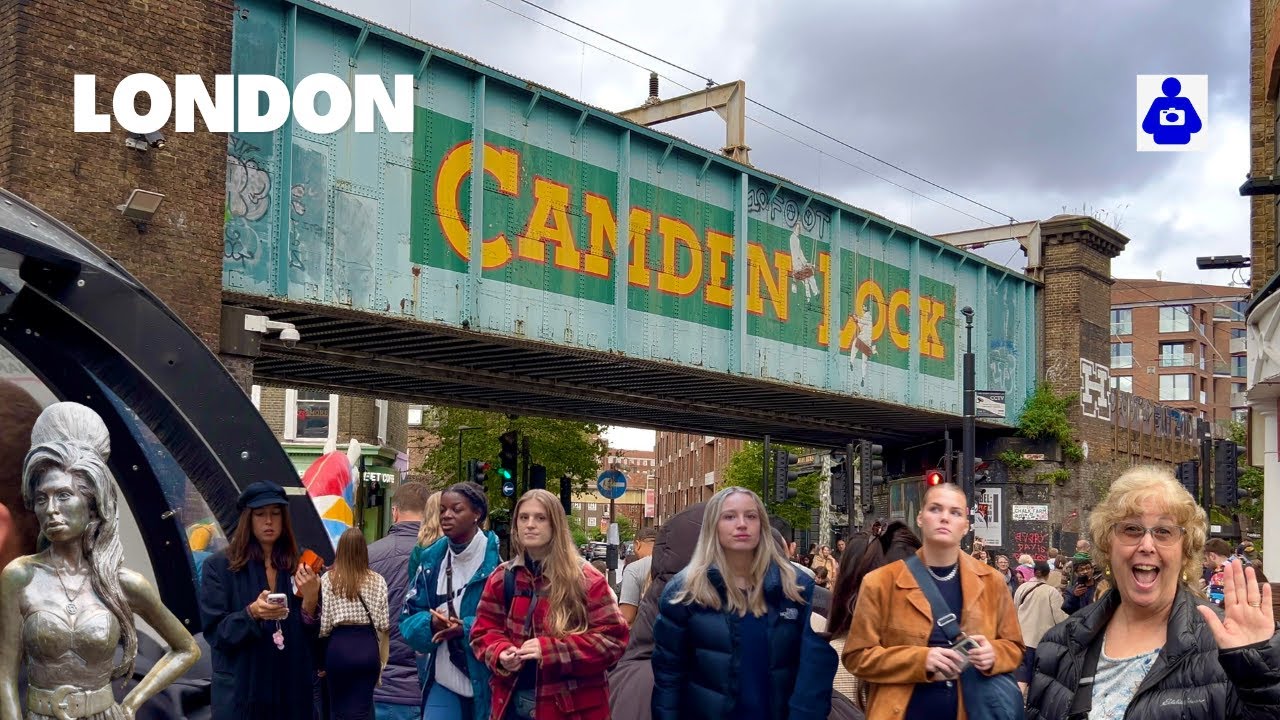 CAMDEN Market London walk 🇬🇧 Camden High Street | Street Food 🍔🥤🍪 Central London Walking Tour.