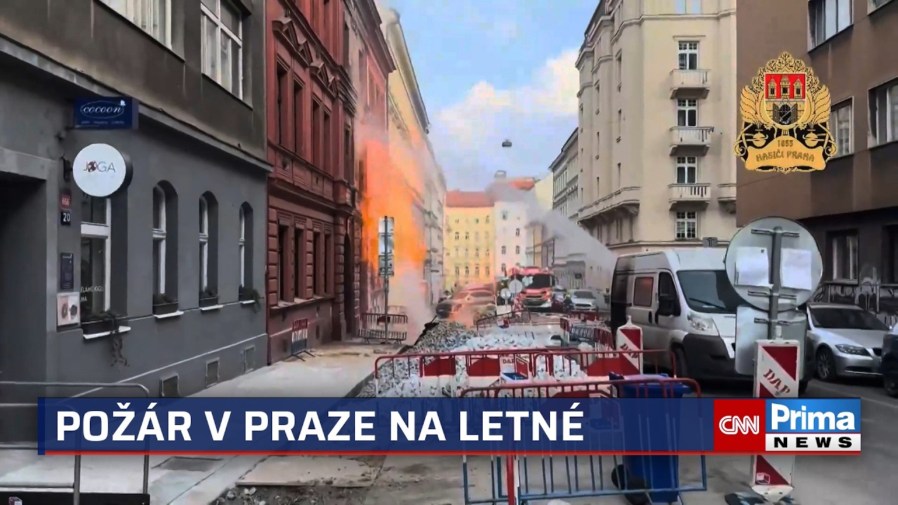 „Bylo mi do breku, to nedávám.“ Místní líčí drama při požáru v Praze, záběry ukazují zkázu